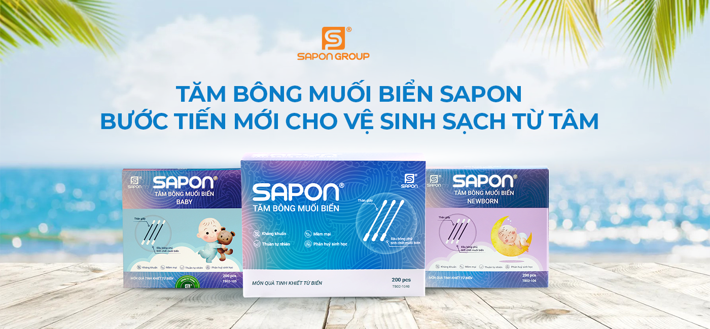 TĂM BÔNG MUỐI BIỂN SAPON BƯỚC TIẾN MỚI CHO VỆ SINH SẠCH TỪ TÂM