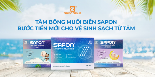 TĂM BÔNG MUỐI BIỂN SAPON BƯỚC TIẾN MỚI CHO VỆ SINH SẠCH TỪ TÂM