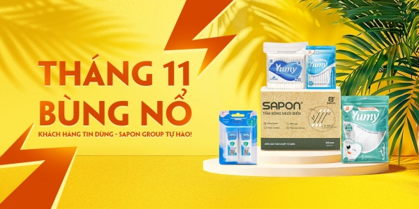 TOP SẢN PHẨM BÁN CHẠY NHẤT THÁNG 11 – KHÁCH HÀNG TIN DÙNG, SAPON GROUP TỰ HÀO