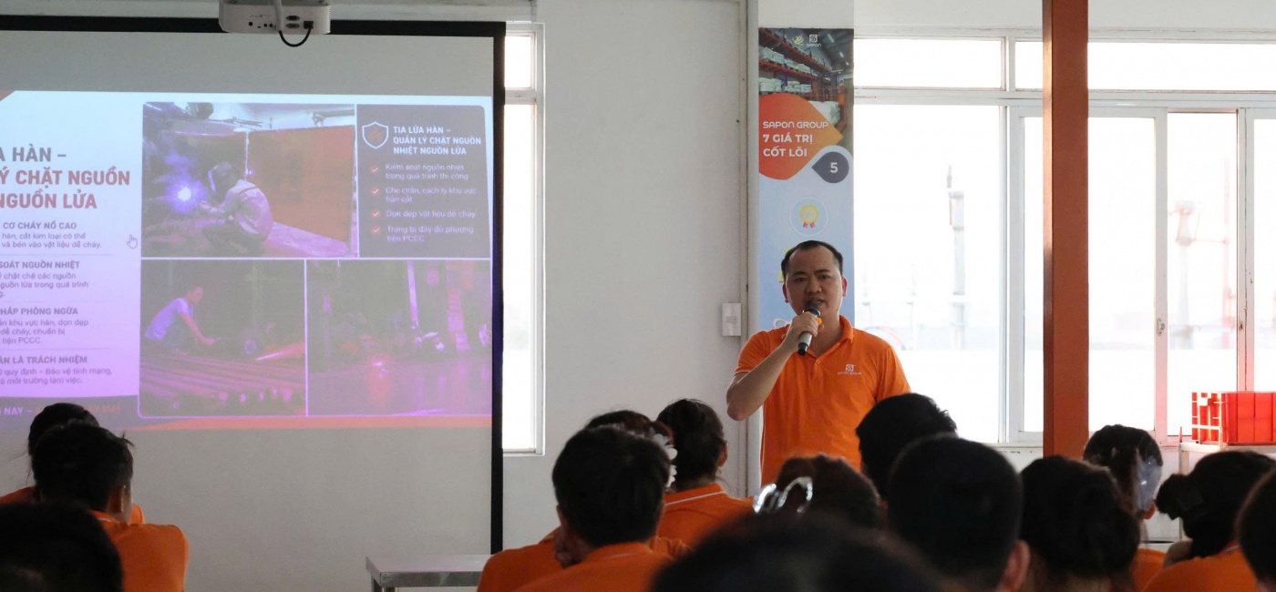 NHÀ MÁY HẢI DƯƠNG RỰC LỬA NHIỆT HUYẾT TRONG ĐÊM DIỄN TẬP PCCC