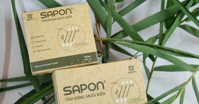 Tăm bông muối biển SAPON - Lựa chọn của xu thế tiêu dùng xanh