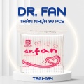 Tăm bông Dr.Fan người lớn thân nhựa túi 90 pcs TB01-034