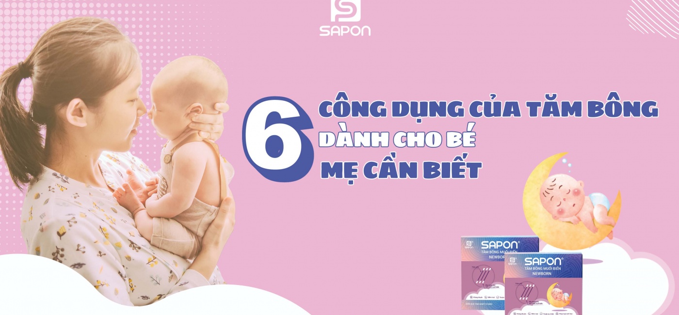 6 Công dụng của tăm bông dành cho bé mẹ cần biết