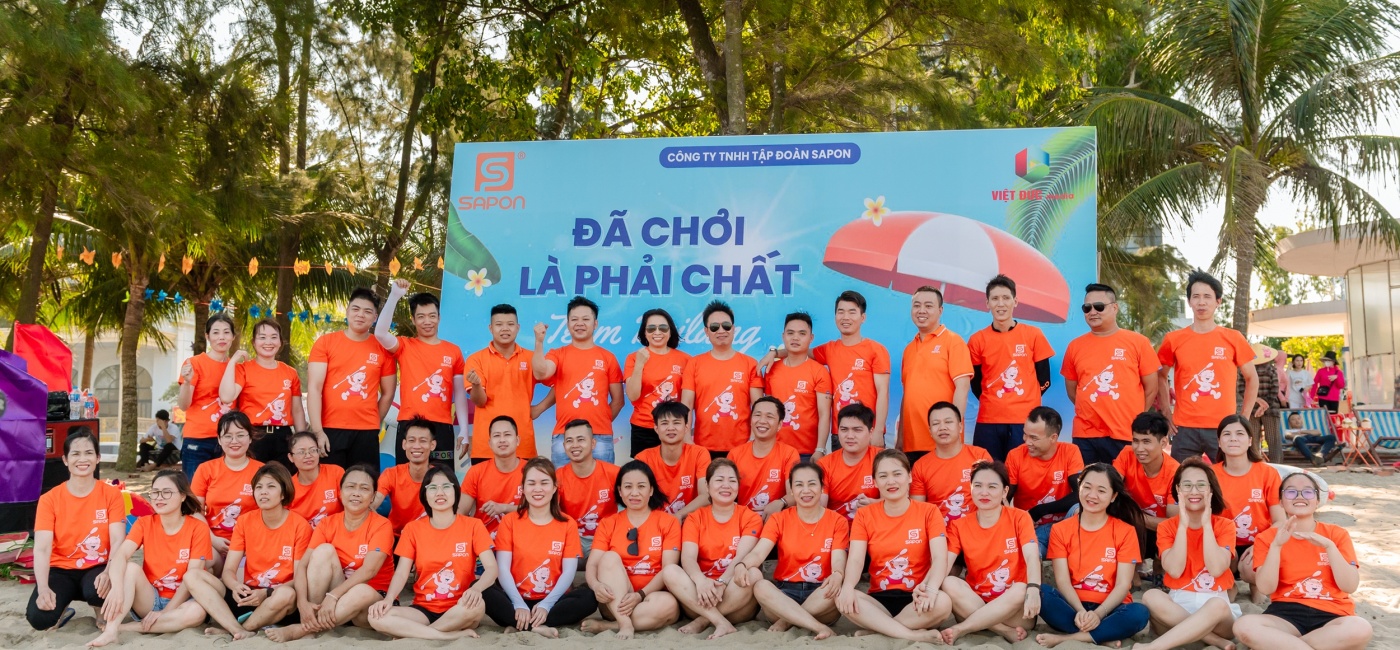 Cháy hết mình với hoạt động teambuilding của Công ty TNHH tập đoàn SAPON