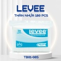 Tăm bông Levee người lớn thân nhựa túi 180 pcs TB01-085