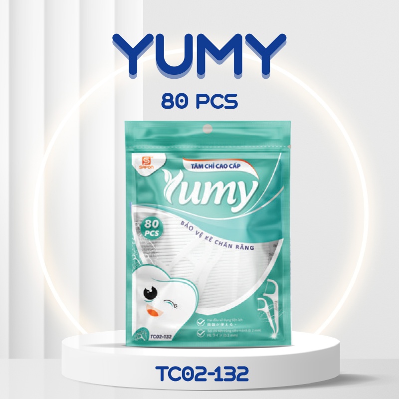 Tăm chỉ Yumy túi zipper 80pcs TC02-132