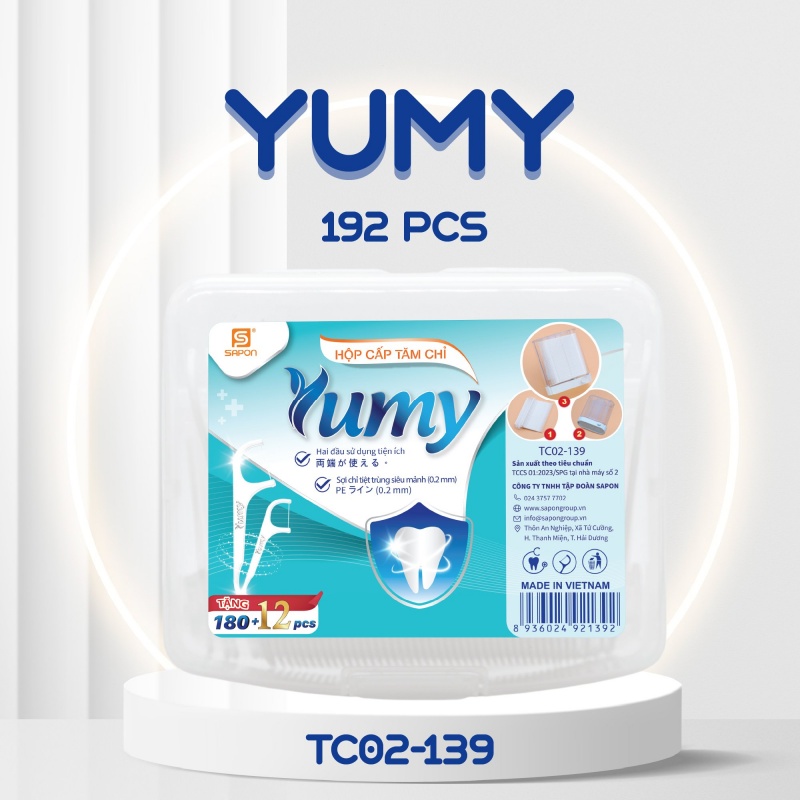 Tăm chỉ Yumy hộp cấp 192pcs TC02-139