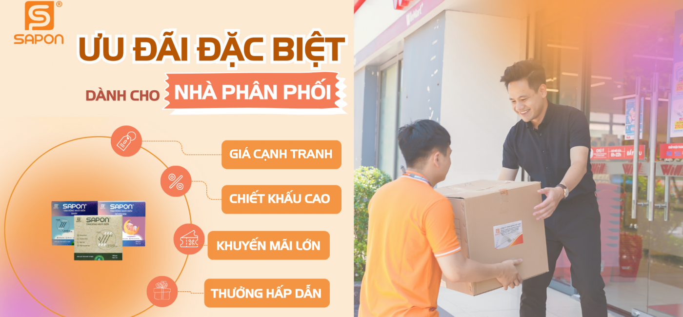 Ưu đãi đặc biệt dành cho nhà phân phối của SAPON GROUP