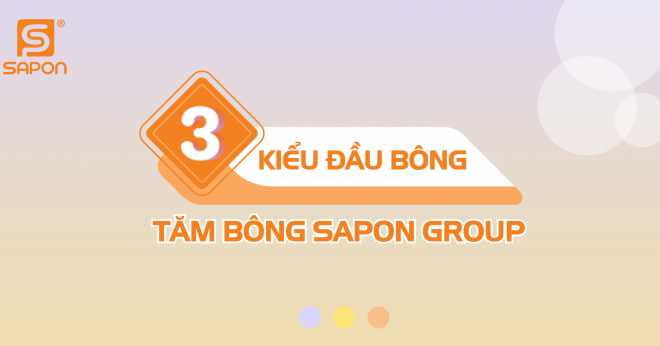 3 kiểu đầu bông của tăm bông SAPON GROUP