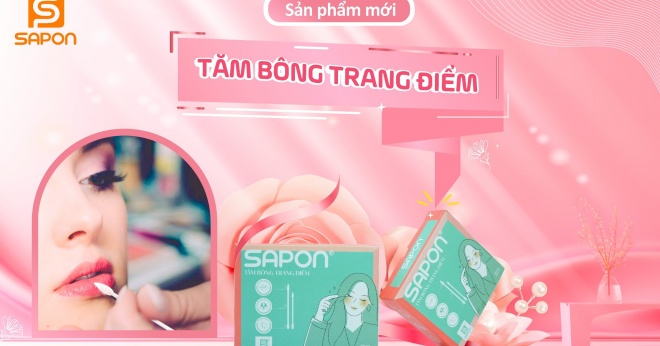 Ra mắt sản phẩm mới: Tăm bông trang điểm Sapon