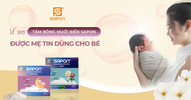 Vì Sao Tăm Bông Muối Biển Sapon Được Mẹ Tin Dùng Cho Bé