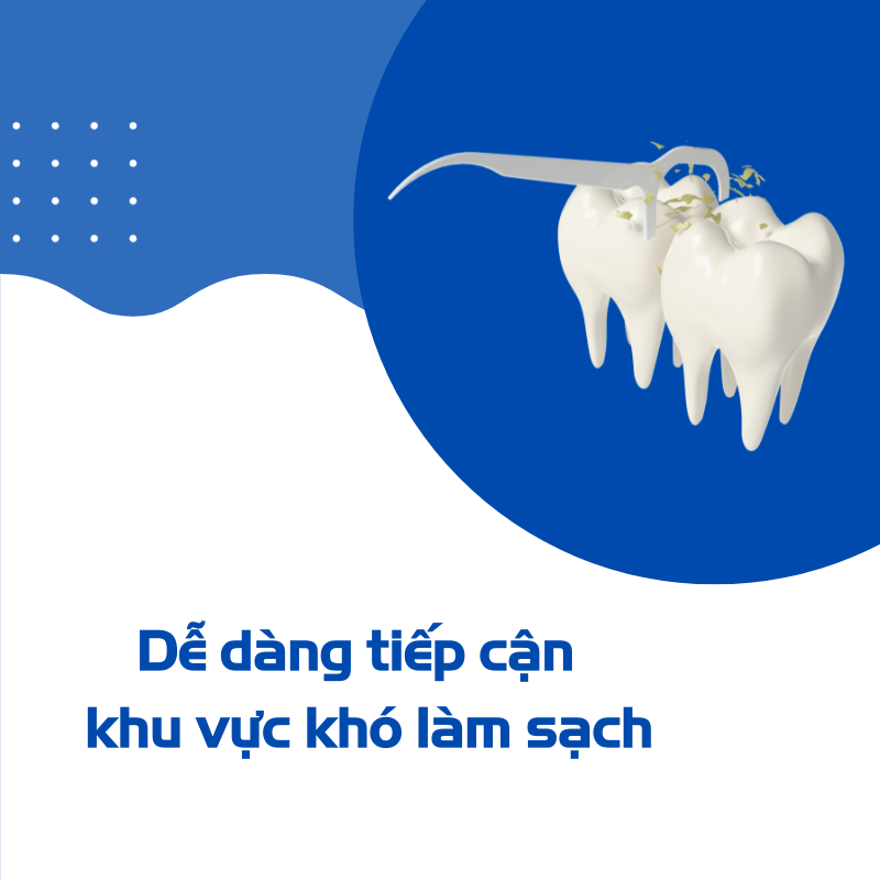 Dễ dàng tiếp cận khu vực khó làm sạch